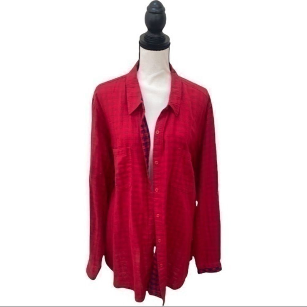 Riders by Lee cotton button down shirt size 3X